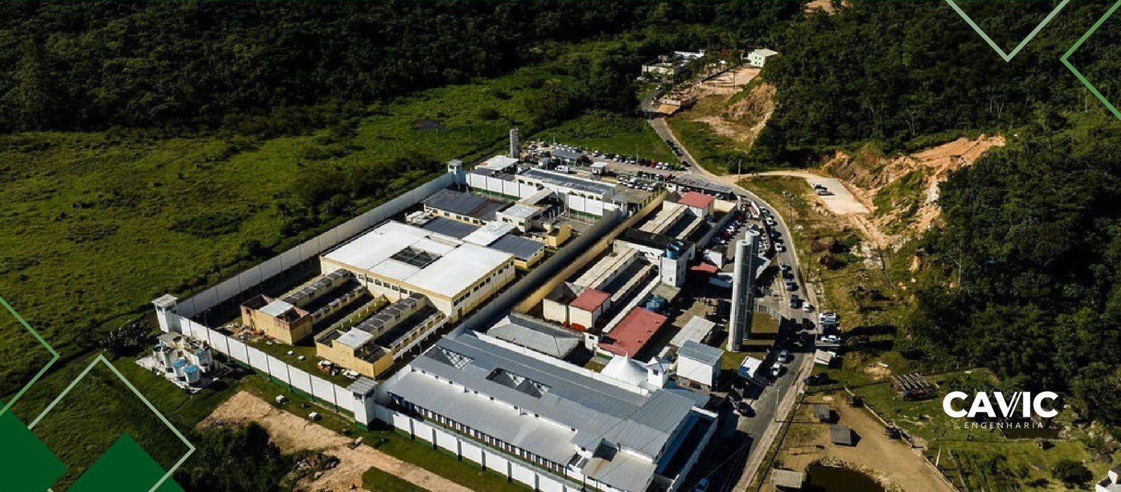 Complexo Prisional de Tubarão - Obra pública em Tubarão · SC executada pela Cavic Engenharia
