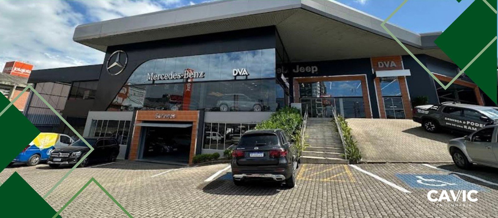 DVA Mercedes-Benz & Jeep - Comercial em São José · Barreiros (BR-101) executada pela Cavic Engenharia